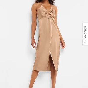 Yellow/marigold dress in the same style as shown on the model. Express, NWT